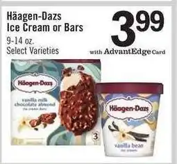 Price Chopper Häagen-Dazs Ice Cream or Bars offer