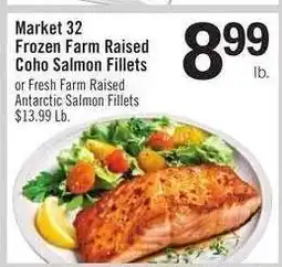 Price Chopper Market 32 Frozen Farm Raised Coho Salmon Fillets offer