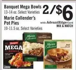 Price Chopper Marie Callender's Pot Pies offer