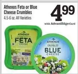 Price Chopper Athenos Feta or Blue Cheese Crumbles offer