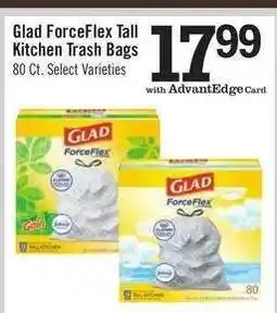 Price Chopper Glad ForceFlex Tall Kitchen Trash Bags offer