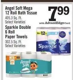 Price Chopper Angel Soft Mega 12 Roll Bath Tissue offer