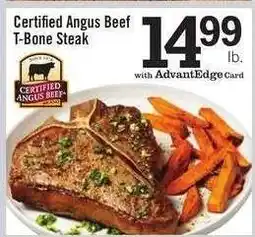 Price Chopper Certified Angus Beef T-Bone Steak offer