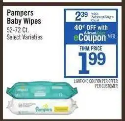 Price Chopper Pampers Baby Wipes offer