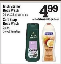 Price Chopper Irish Spring Body Wash offer