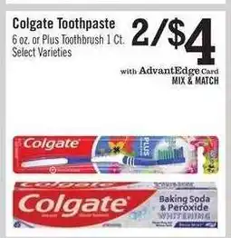 Price Chopper Colgate Toothpaste offer