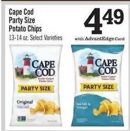Price Chopper Cape Cod Party Size Potato Chips offer