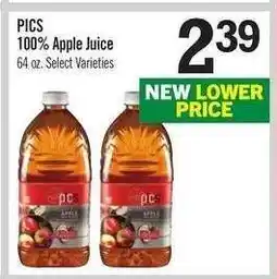 Price Chopper PICS 100% Apple Juice offer
