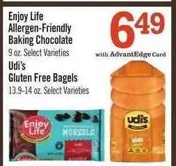 Price Chopper Udi's Gluten Free Bagels offer