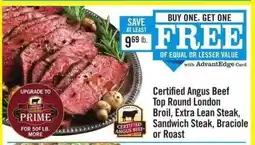 Price Chopper Certified Angus Beef offer