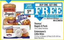 Price Chopper Thomas' Bagels 6-Pack offer