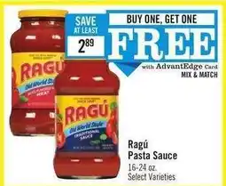 Price Chopper Ragú Pasta Sauce offer