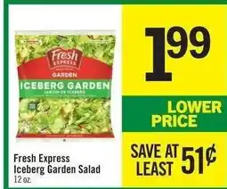 Price Chopper Fresh Express Iceberg Garden Salad offer