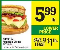 Price Chopper Market 32 American Cheese offer