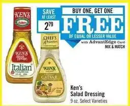 Price Chopper Ken's Salad Dressing offer