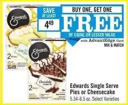 Price Chopper Edwards Single Serve Pies or Cheesecake offer