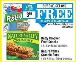 Price Chopper Nature Valley Granola Bars offer