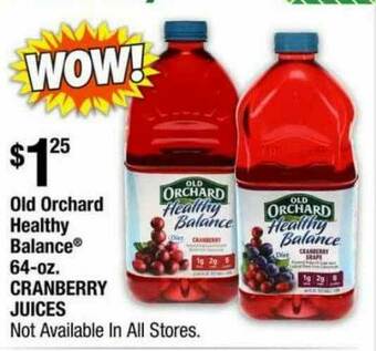Old Orchard Healthy Balance Cranberry Juices