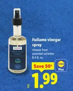 Lidl Italiamo vinegar spray offer