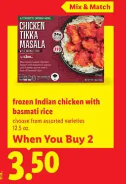 Lidl frozen Indian chicken with basmati rice offer