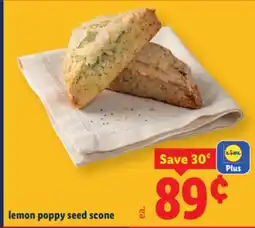 Lidl lemon poppy seed scone offer