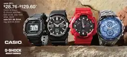 JC Penney Casio or Casio G-Shock watches offer