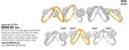 JC Penney 7/8 to 2-1/2 ct. t.w. lab-grown diamond‡ Color H-I, Clarity SI1-I1 offer