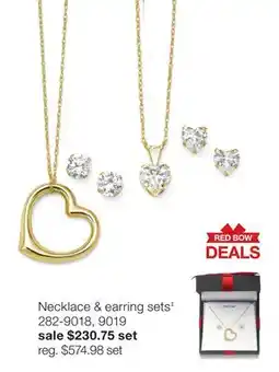 JC Penney Necklace & earring sets‡ offer