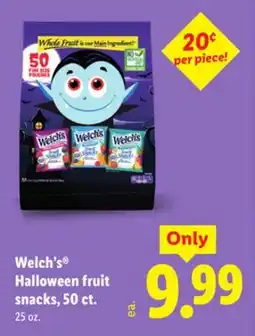 Lidl Welch's Halloween fruit snacks, 50 ct offer