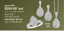 JC Penney 2 ct. t.w. lab-grown diamond§ offer