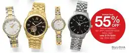 JC Penney Bulova watches offer