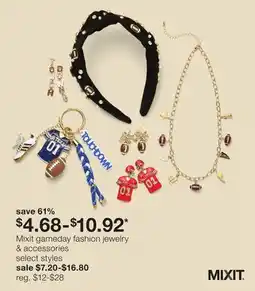 JC Penney Mixit gameday fashion jewelry & accessories offer