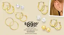 JC Penney Gold earrings‡◊ offer