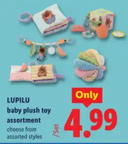 Lidl LUPILU baby plush toy assortment offer