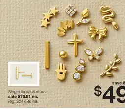 JC Penney Single flatback studs‡ offer
