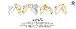 JC Penney 1-1/3 to 2-1/4 ct. t.w. lab-grown diamond‡ Color H-I, Clarity SI1-I1 offer