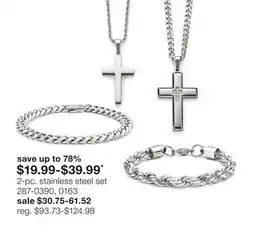 JC Penney 2-pc. stainless steel set offer