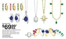 JC Penney Lab-created & or simulated gemstone necklaces & rings offer
