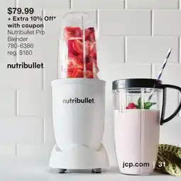 JC Penney Nutribullet Pro Blender offer