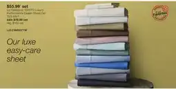 JC Penney Liz Claiborne 1000TC Luxury Performance Queen Sheet Set offer