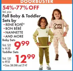 Boscov's Fall Baby & Toddler Sets by offer