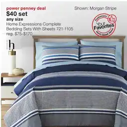 JC Penney Home Expressions Complete Bedding Sets With Sheets offer