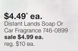 JC Penney Distant Lands Soap Or Car Fragrance offer