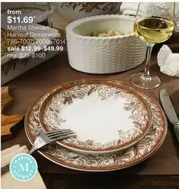JC Penney Martha Stewart Harvest Dinnerware offer