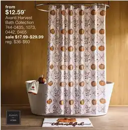 JC Penney Avanti Harvest Bath Collection offer