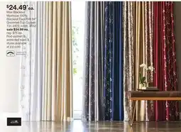 JC Penney Max Blackout Mystique 100% Blackout Faux Silk 84 Grommet-Top Curtain offer