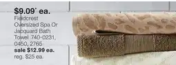 JC Penney Fieldcrest Oversized Spa Or Jacquard Bath Towel offer