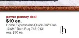 JC Penney Home Expressions Quick-Dri Plus 17x24 Bath Rug offer