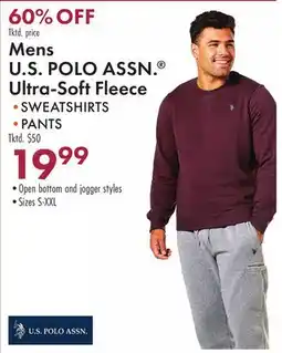 Boscov's Mens U.S. POLO ASSN Ultra-Soft Fleece offer