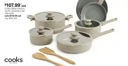 JC Penney Cooks Wave Ceramic 12-Pc. Cookware Set offer